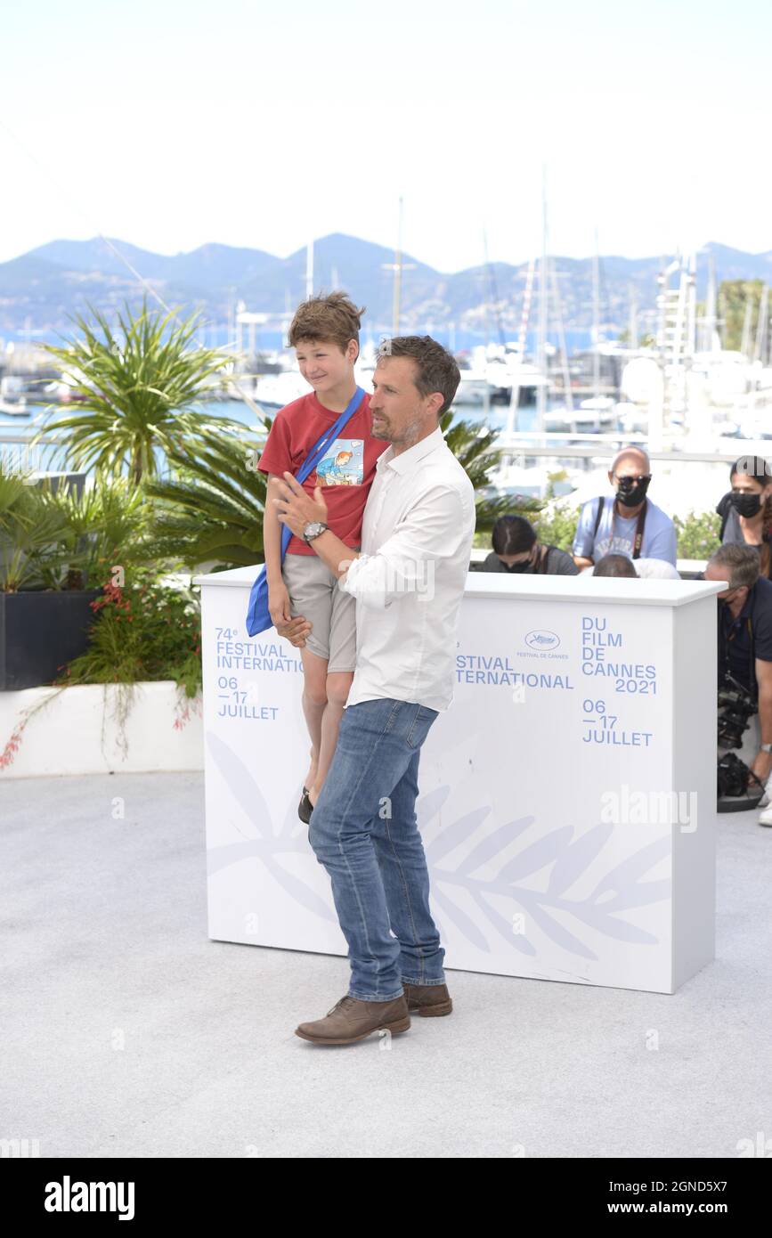 La Panthere des Neiges fotocall al 74th Cannes Film Festival 2021 Foto Stock