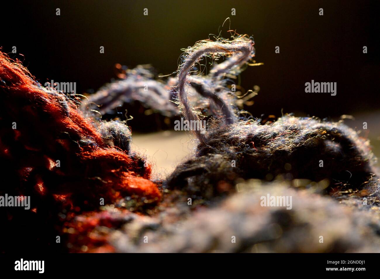 Disfacimento di articoli a maglia Foto Stock