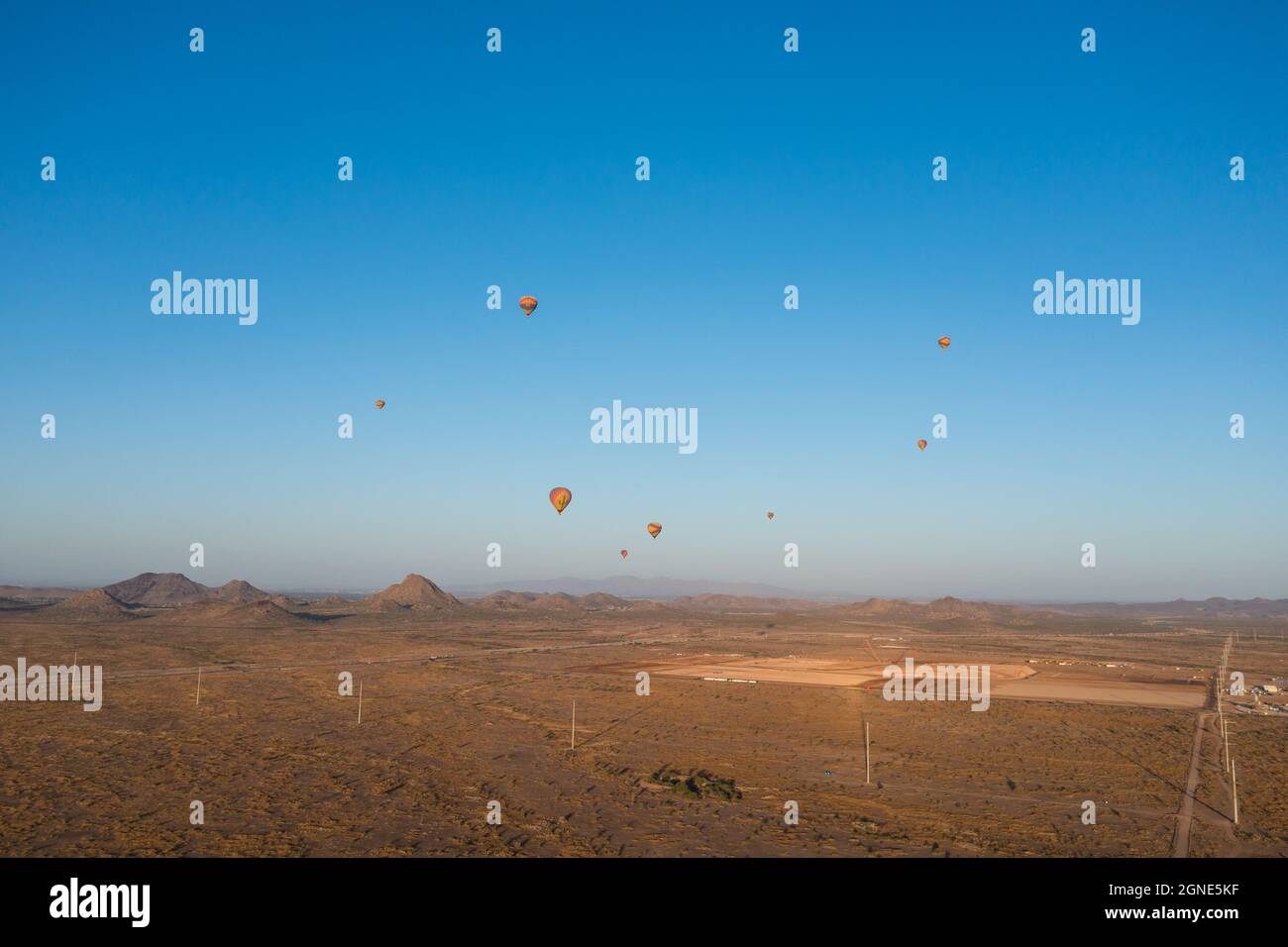 Viaggio avventura con mongolfiere a Phoenix, Arizona. Foto Stock