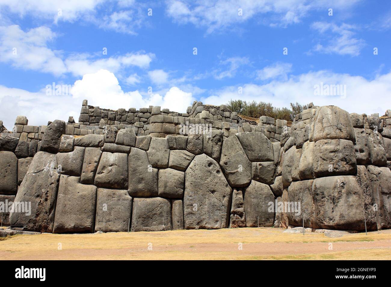 Sacsayhuaman rovine, Cusco, Perù Foto Stock