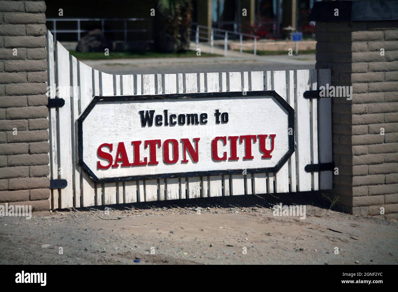 L'ascesa e la caduta del Salton Sea - un ecosistema unico nel sud della California. Foto Stock