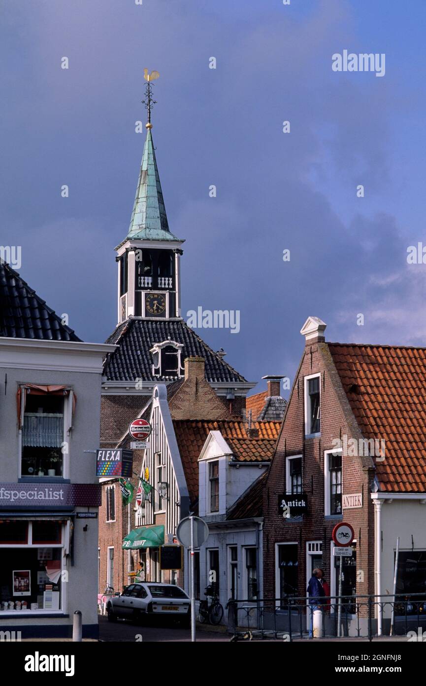 OLANDA, PAESI BASSI, FRISIA, VILLAGGIO DI MAKKUM Foto Stock