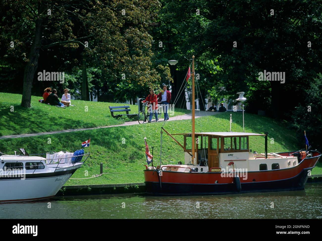 OLANDA, PAESI BASSI, REGIONE DELLA FRISIA, CITTÀ DI LEEUWARDEN, CAPITALE DELLA FRISIA Foto Stock