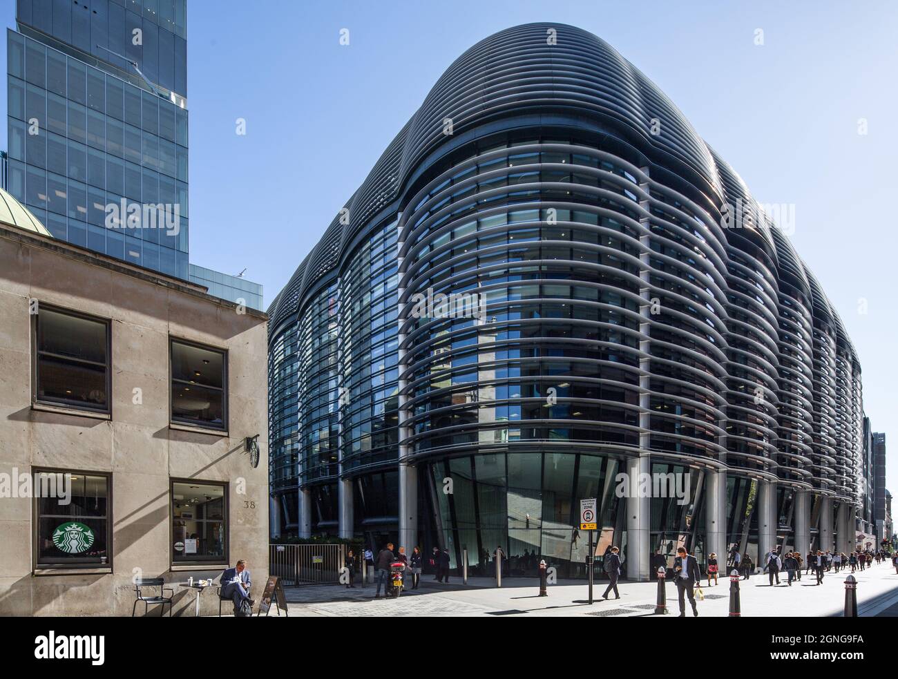 Londra, The Walbrook Building London, Geschäftshaus 2008-2010 von Foster & Partners Foto Stock