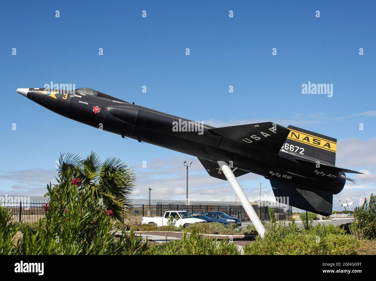 NASA X15 #3 presso l'Armstrong Flight Test Center, sulla base dell'aeronautica militare di Edwards, California Foto Stock