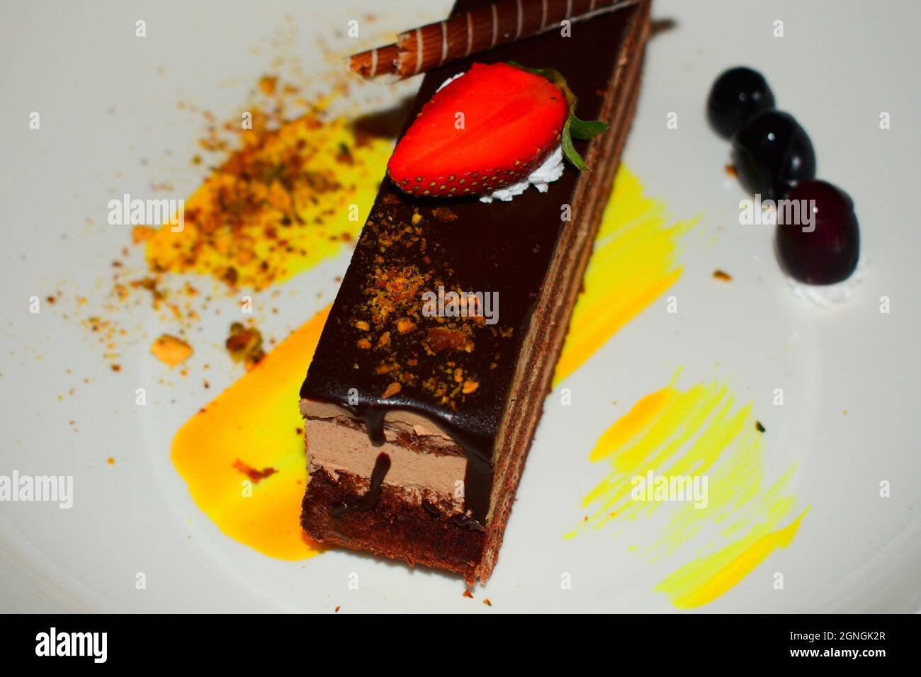 Deliziosa torta della Foresta Nera Foto Stock