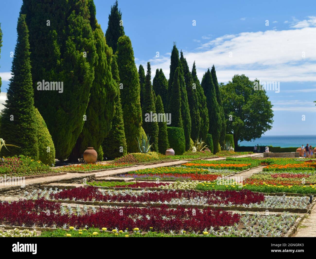 Giardino Botanico di Balchik, Bulgaria, Mar Nero Foto Stock