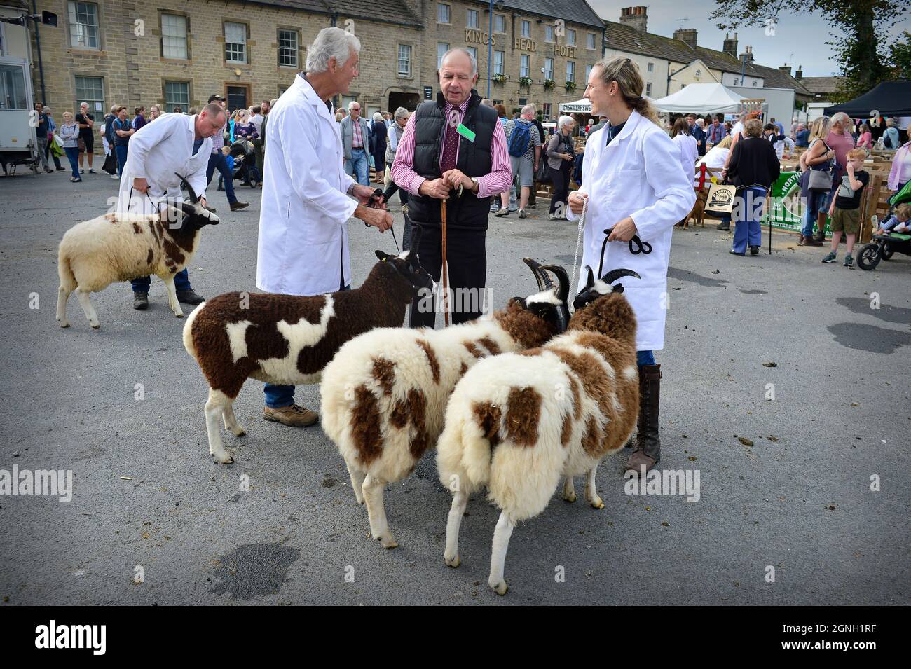 Masham Sheep Fair 2021 North Yorkshire Inghilterra Foto Stock