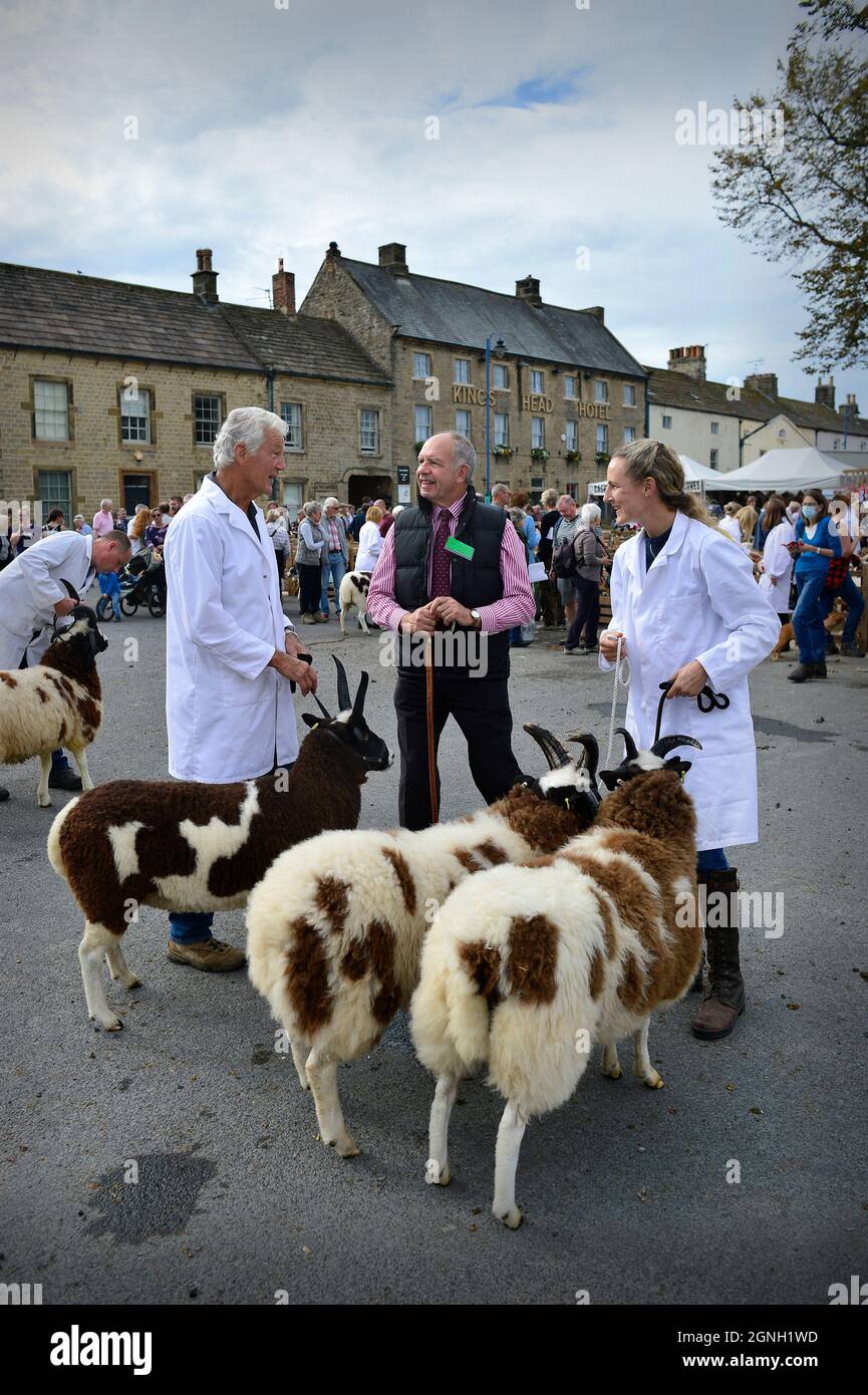 Masham Sheep Fair 2021 North Yorkshire Inghilterra Foto Stock