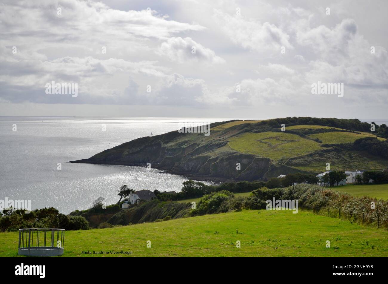 Staycation in Cornovaglia. Gorran Haven. Passeggiata nella natura. Foto Stock