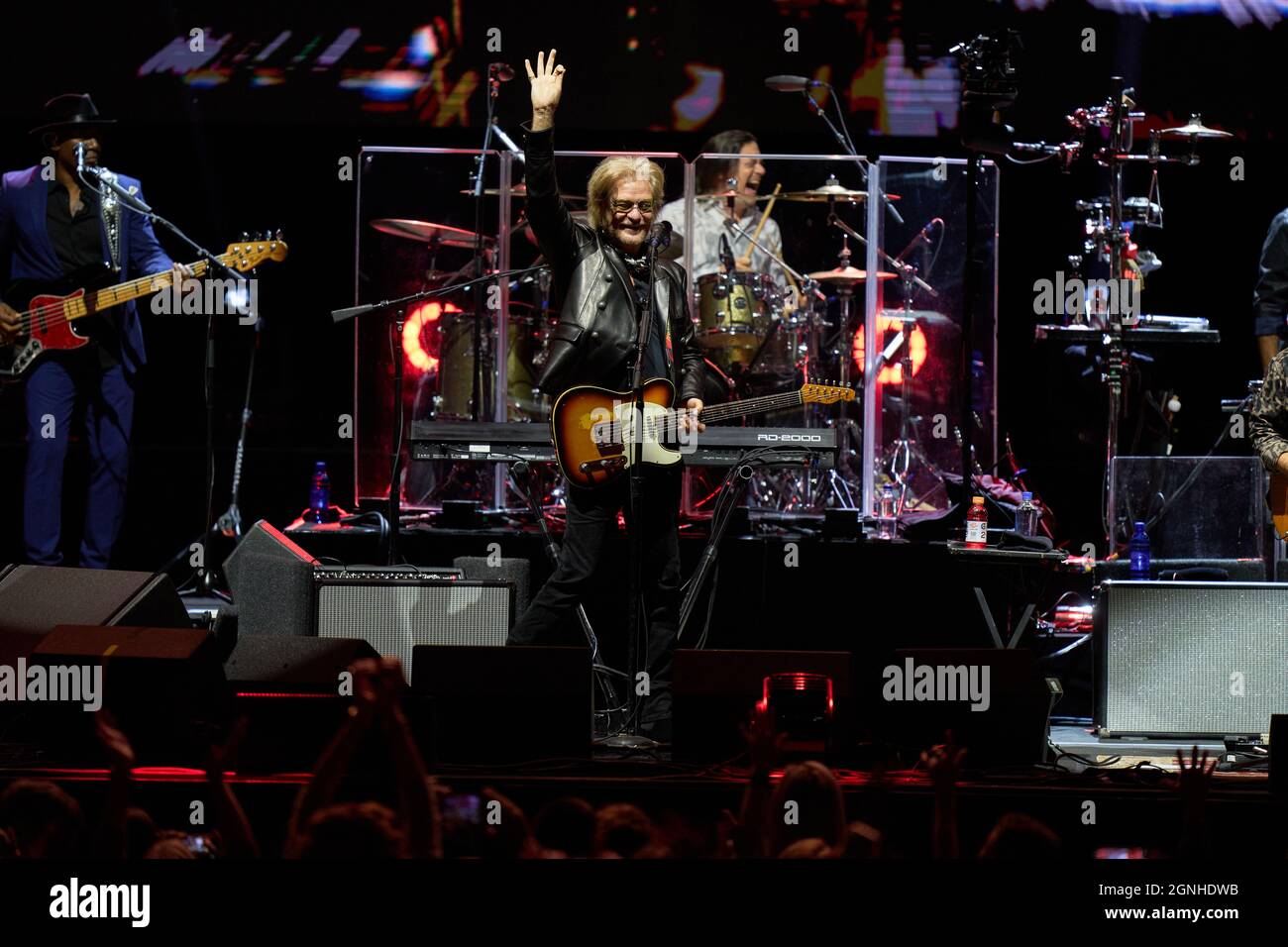Alpharetta, Stati Uniti. 24 settembre 2021. Daryl Hall of Hall and Oates suona alla Ameris Bank Amphiteatre il 24 settembre 2021 ad Alpharetta, Georgia. Credit: Sanjeev Singhal/The Photo Access Credit: The Photo Access/Alamy Live News Foto Stock
