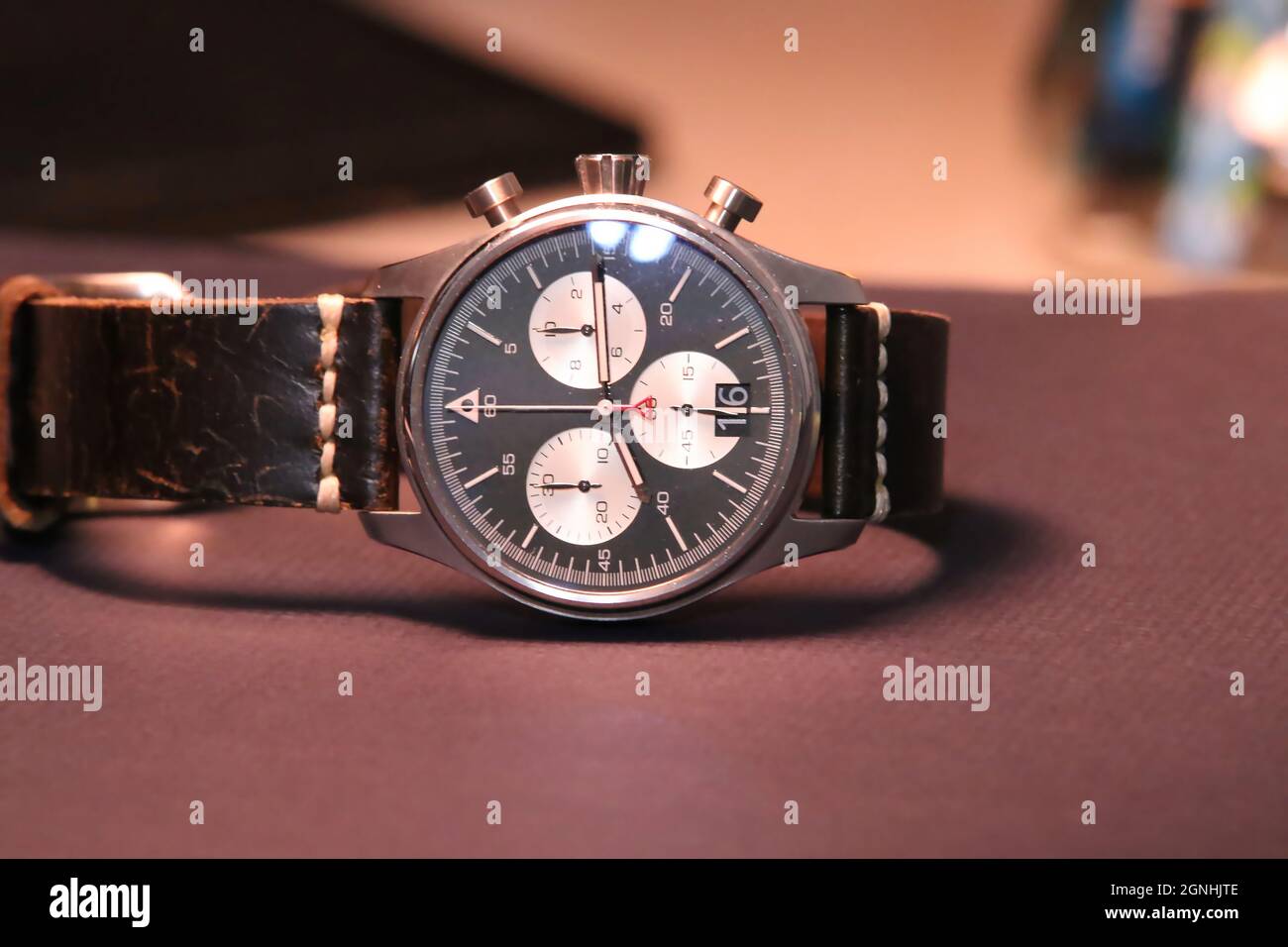 Cronografi orologio da polso per gli uomini Foto Stock