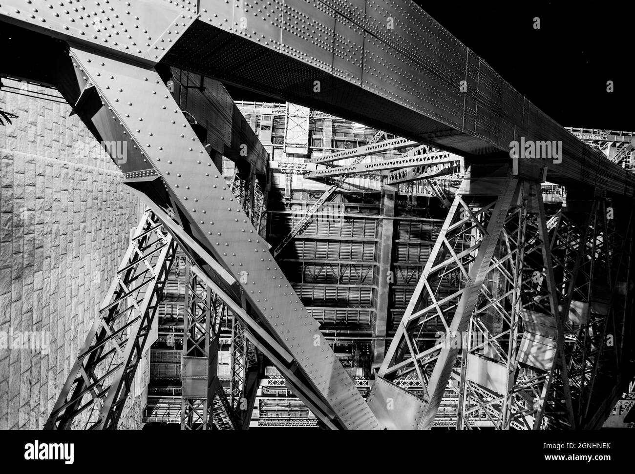 Il famoso arco del Sydney Harbour Bridge Australia Foto Stock