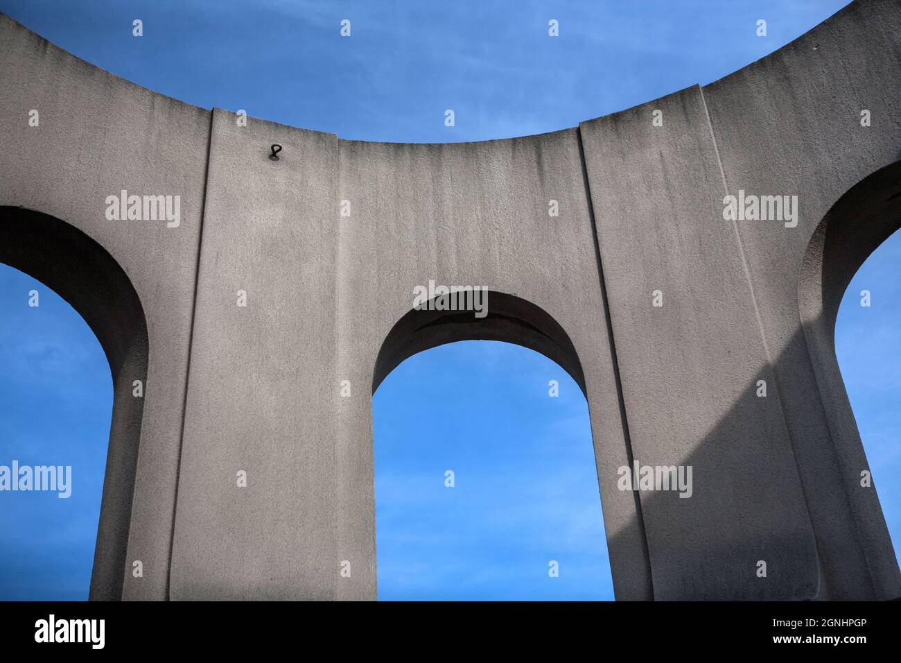 San Francisco, Stati Uniti. Giugno 2009. Vista della Coit Tower come si vede nel quartiere di Telegraph Hill di San Francisco, California. Foto Stock