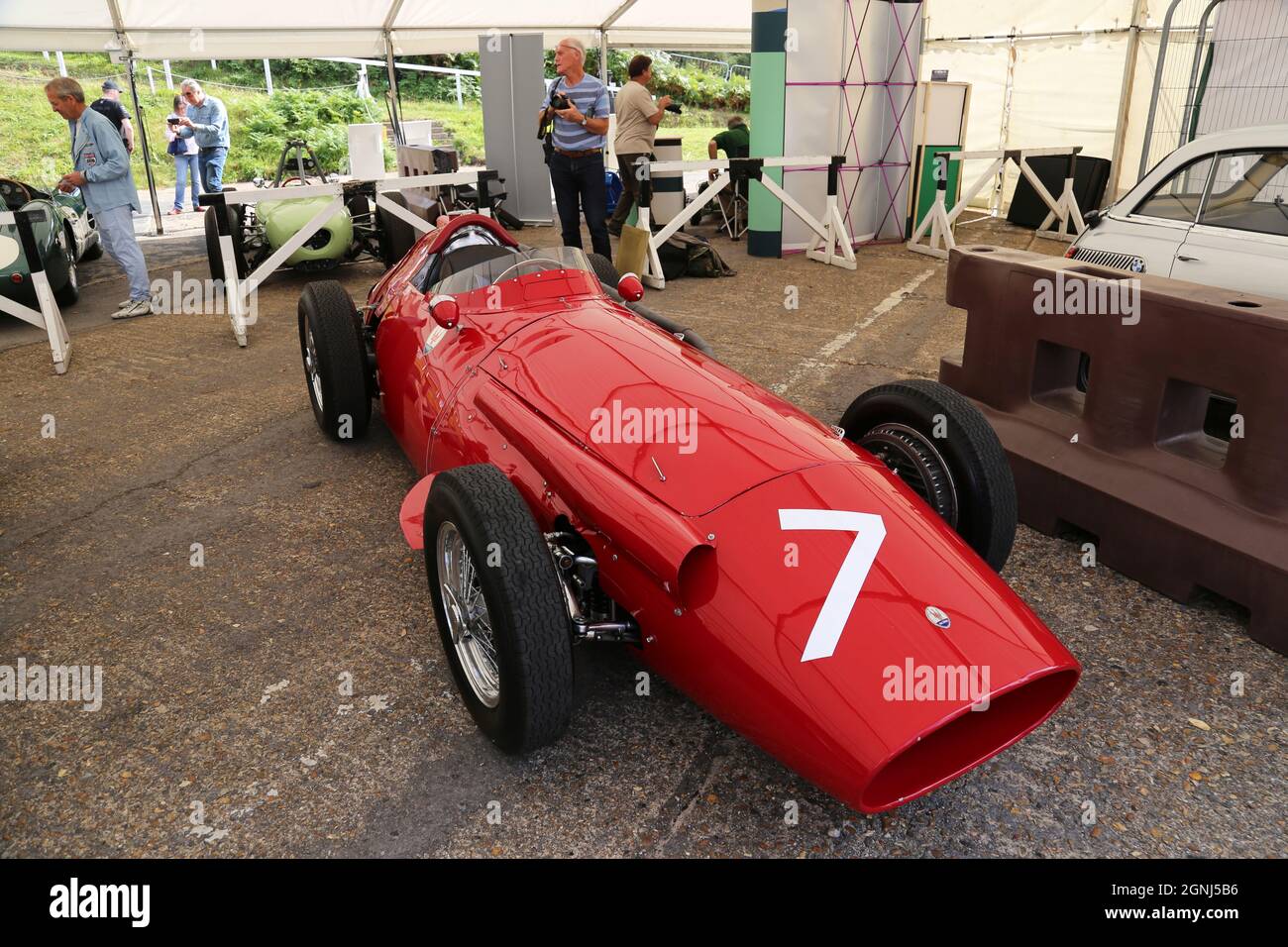 Maserati 250F (1954), Stirling Moss Tribute, 12 settembre 2021, Brooklands Museum, Weybridge, Surrey, Inghilterra, Regno Unito, Europa Foto Stock