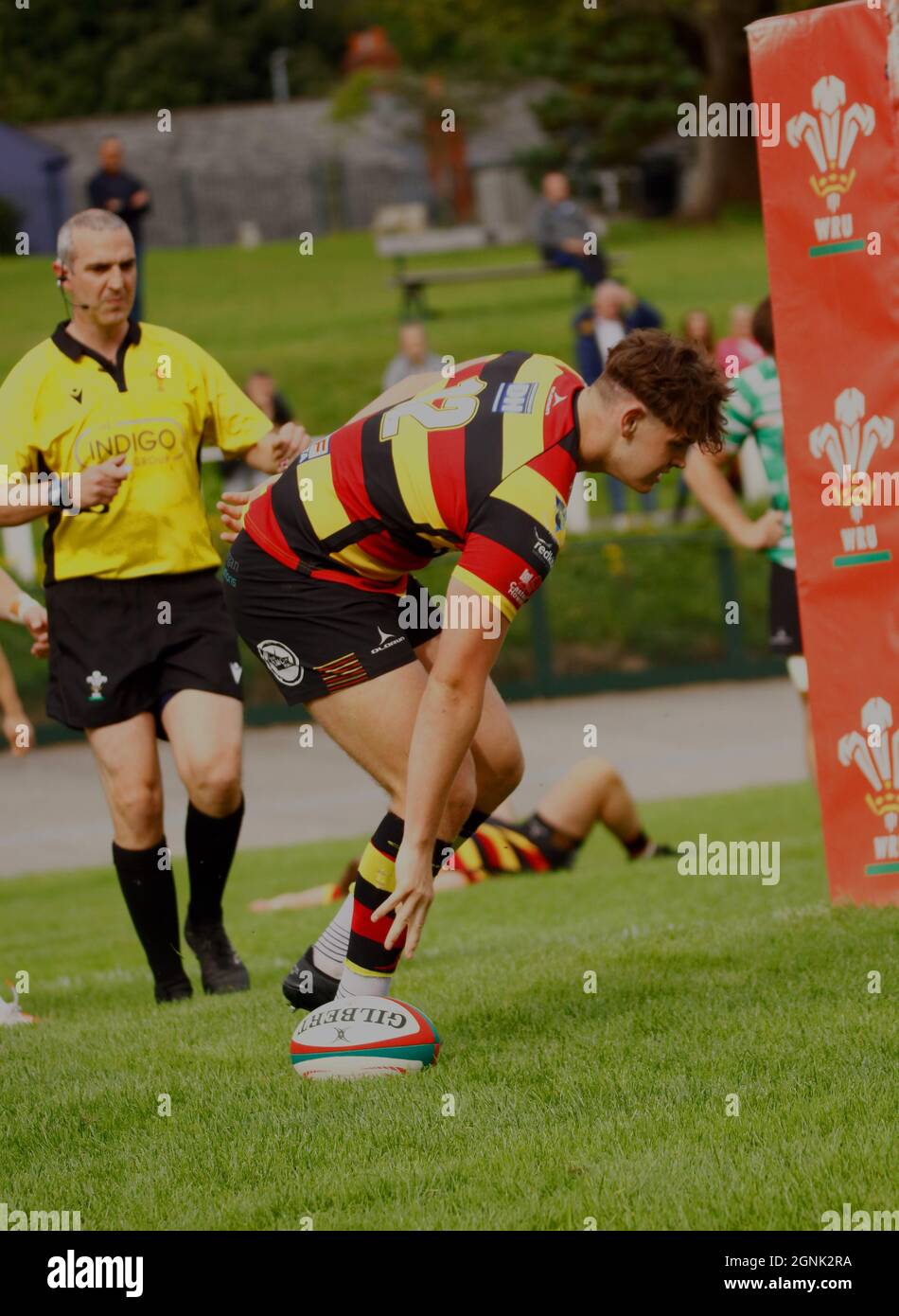 Carmarthen Quins RFC / Llandovery RFC 2021 Foto Stock