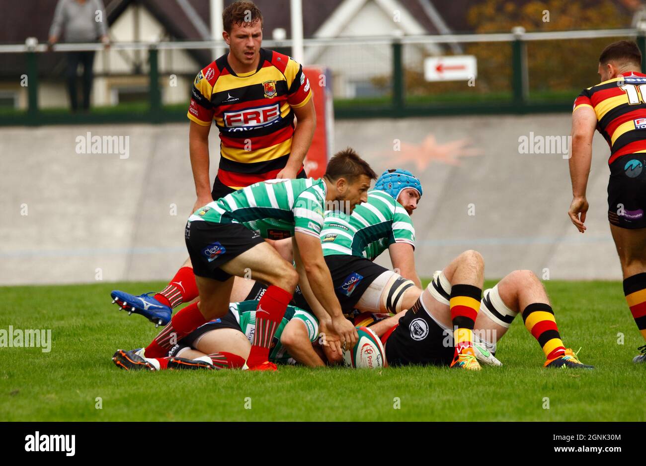 Carmarthen Quins RFC / Llandovery RFC 2021 Foto Stock