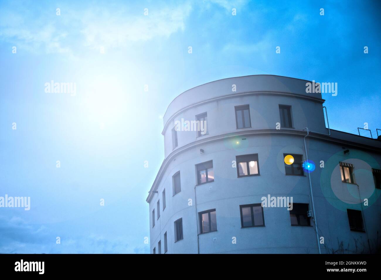 Vecchio edificio, dettaglio. Foto Stock