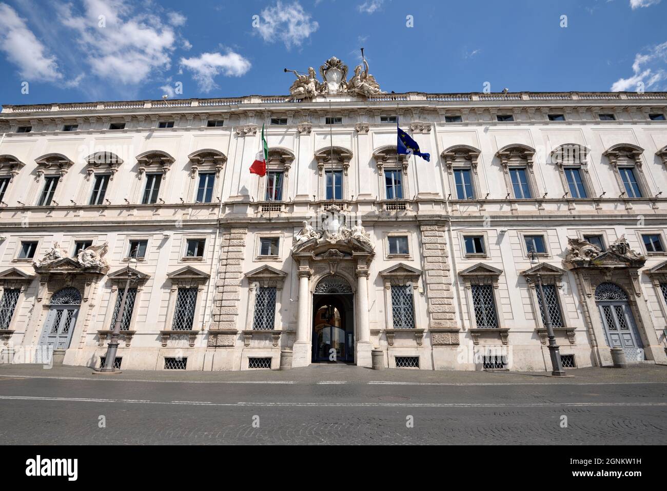 Italia, Roma, Palazzo della consulta (Corte costituzionale), Corte costituzionale Foto Stock