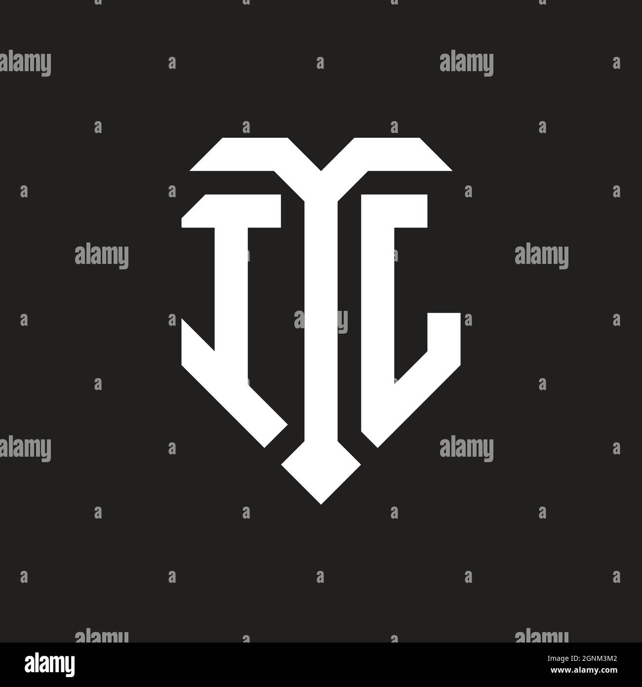 Logo IR con schermo bianco arancione modello isolato su sfondo nero Illustrazione Vettoriale