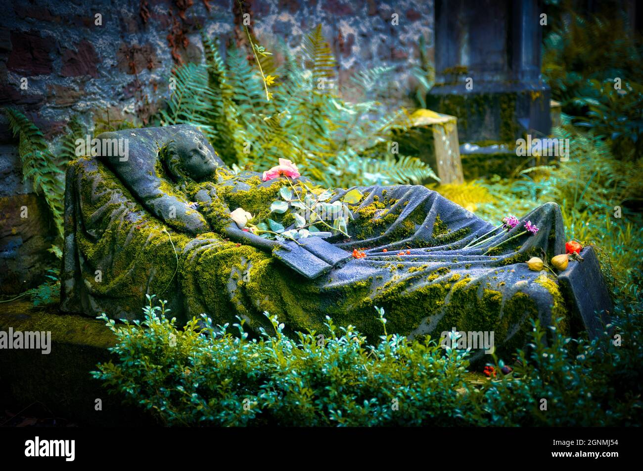 Vecchio cimitero Friedhof Ravensburg e Friburgo Germania Foto Stock