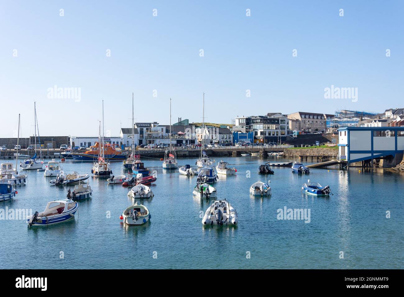 Portrush Harbour, Portrush (Port Rois), County Antrim, Irlanda del Nord, Regno Unito Foto Stock