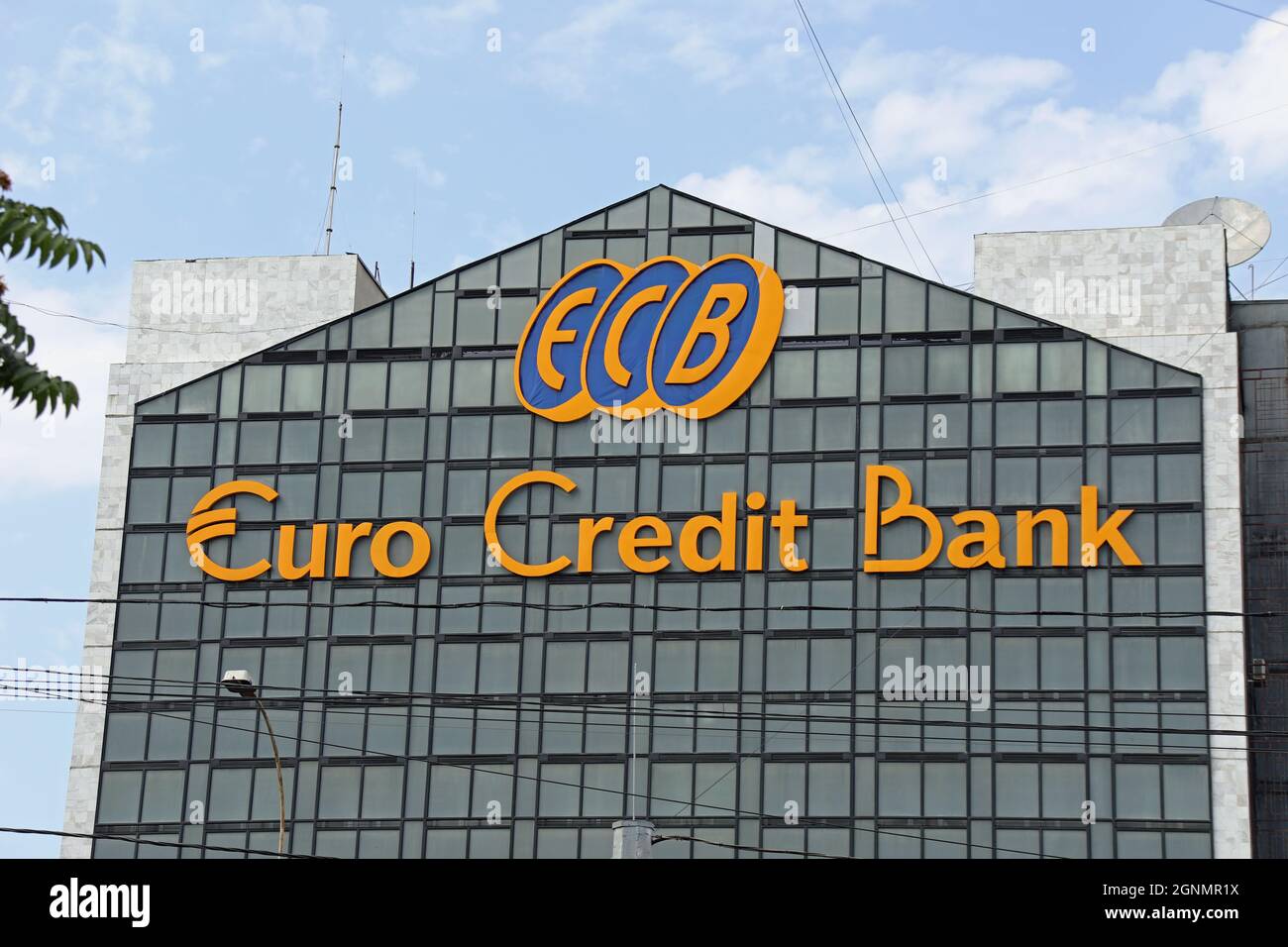 Banca di credito in euro a Chisinau Foto Stock
