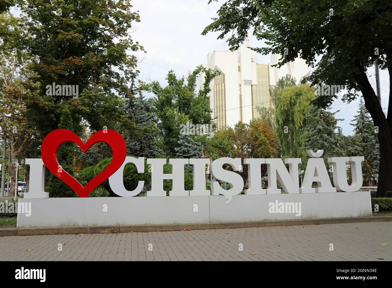 Mi piace Chisinau Sign Foto Stock