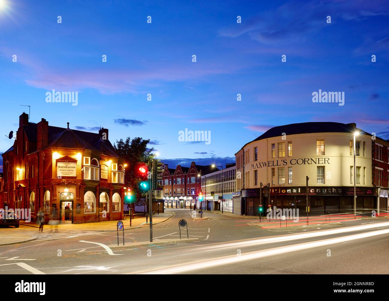 Angolo Maxwells, Stockton on Tees Foto Stock