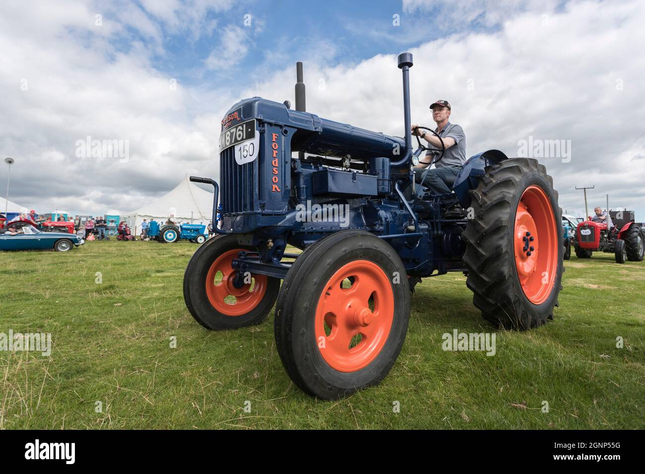 Trattori Vintage, Appleby show, Appleby-in-Westmorland, Cumbria Foto Stock