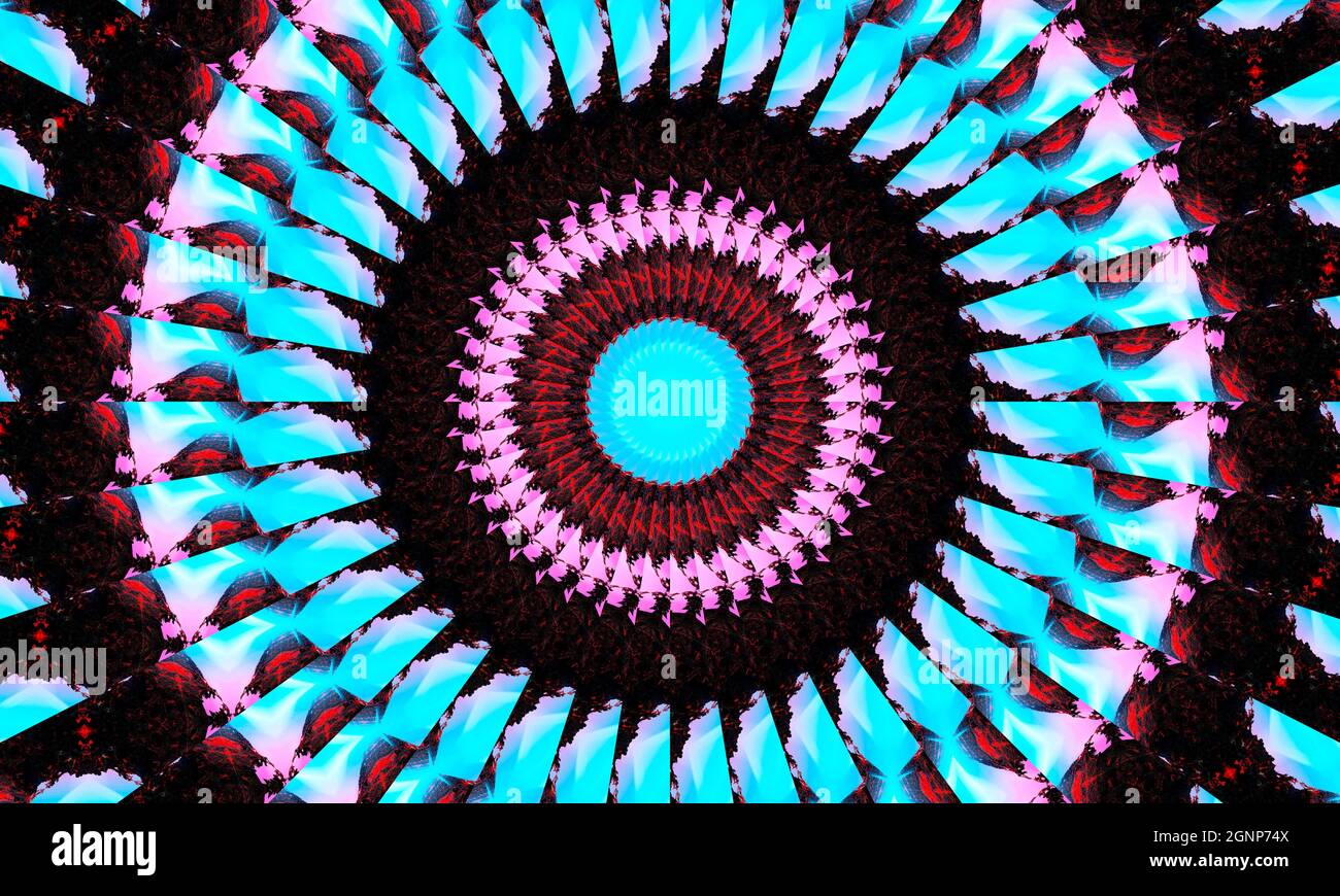 Carta da parati groovy. Bianco Ripeti Batik. Colore geometrico nero. Orrore psichedelico mistico. Rug geometrico bianco. Carta da parati mistica senza cuciture. Piazza nera Foto Stock