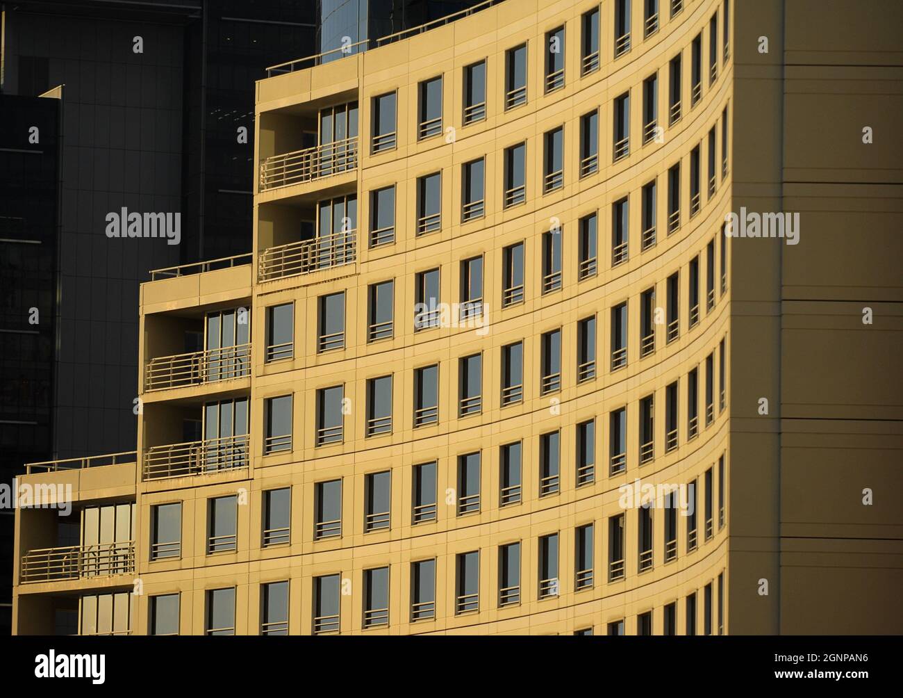 Sezione del rivestimento di un grattacielo a Sydney, Germania, Sydney Foto Stock