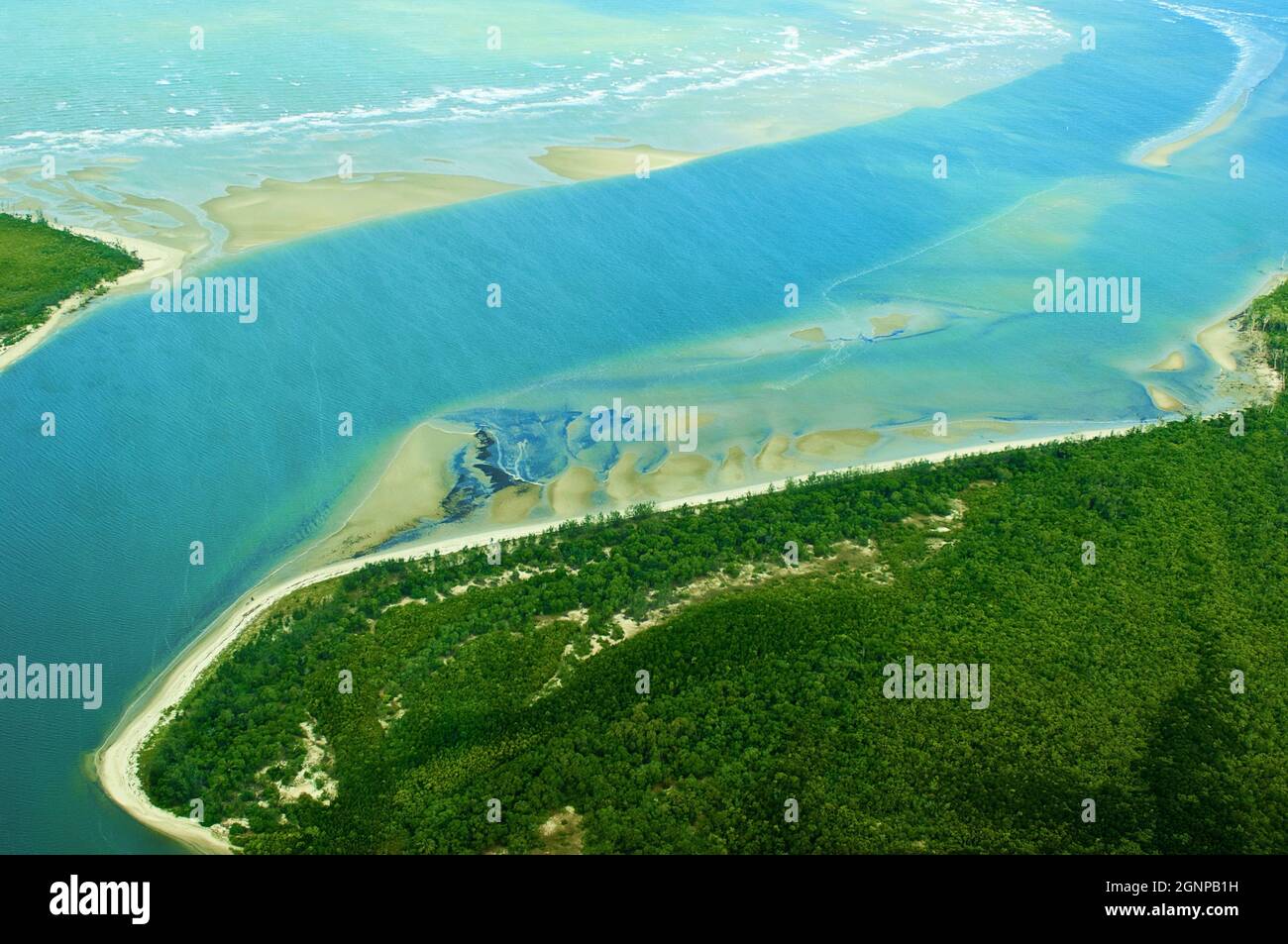 Vista aerea vicino Cairns, Australia, Cairns Foto Stock