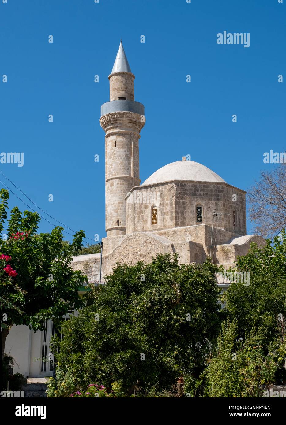 Moschea Camii-Kebir, Mouttalos, città vecchia di Pafos, Cipro. Foto Stock Moschea Camii-Kebir, Mouttalos, città vecchia di Pafos, Cipro. Foto Stock