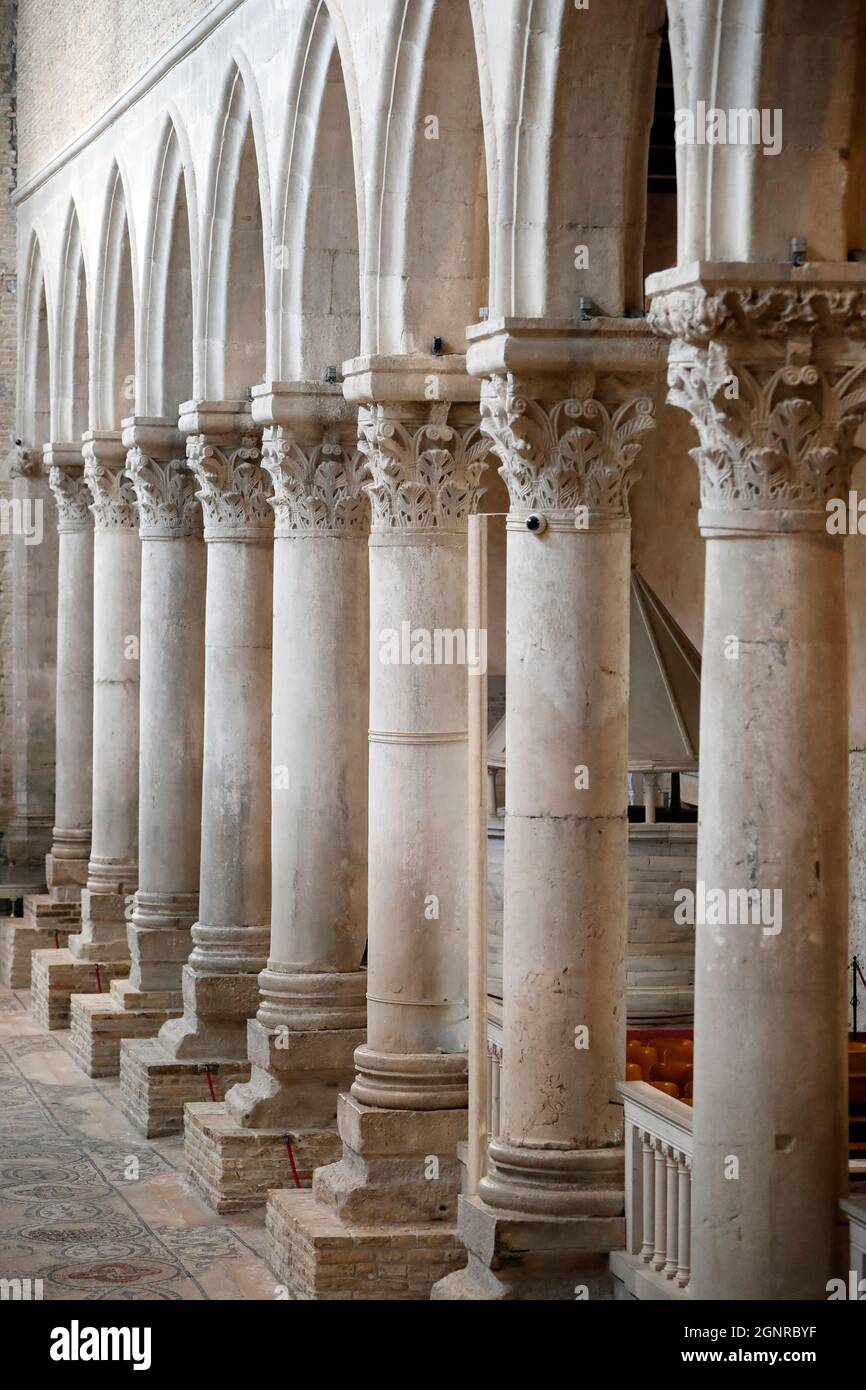Basilica patriarcale di Aquileia. Italia. Foto Stock
