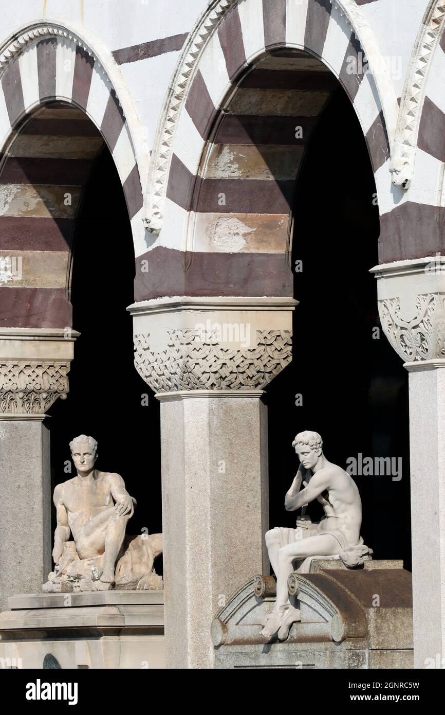 Cimitero monumentale. Milano. Italia. Foto Stock