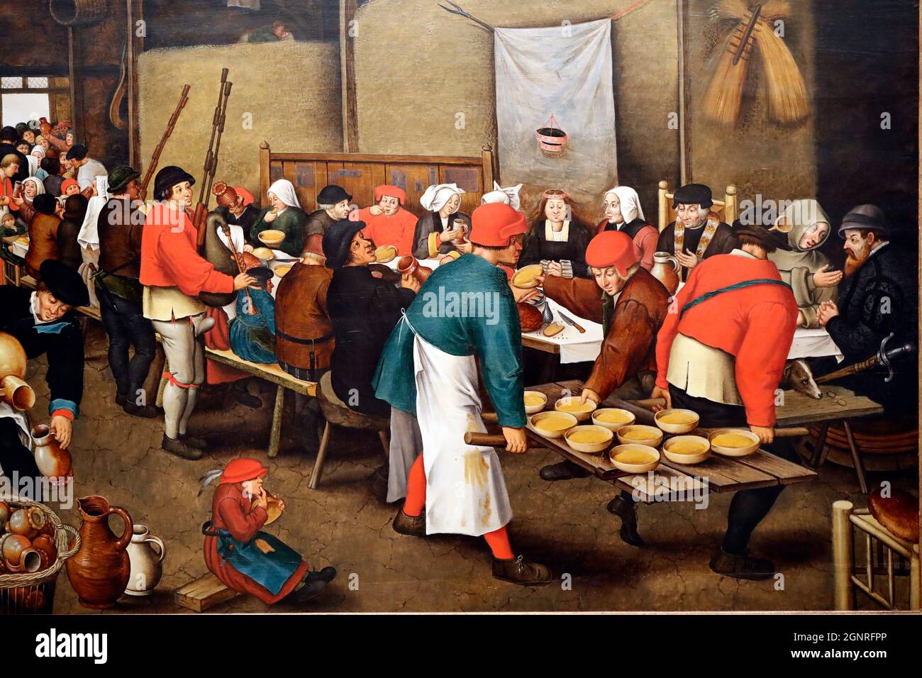 Museo Evora. Pieter Bruegel. Pranzo a casa. 1620. Portogallo. Foto Stock