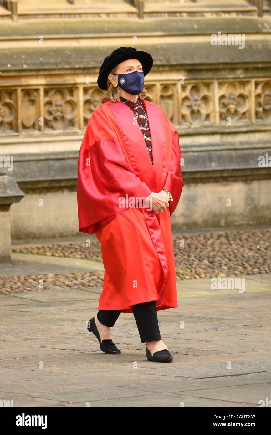 Il Segretario Hillary Rodham Clinton era tra le 6 persone venerate per ricevere la laurea onoraria dall'Università di Oxford alla cerimonia annuale di Encaenia Foto Stock
