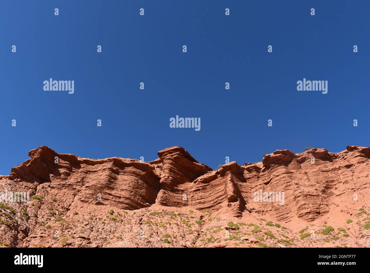 Paesaggio della Sierra de las Quijadas, San Luis, Argentina Foto Stock