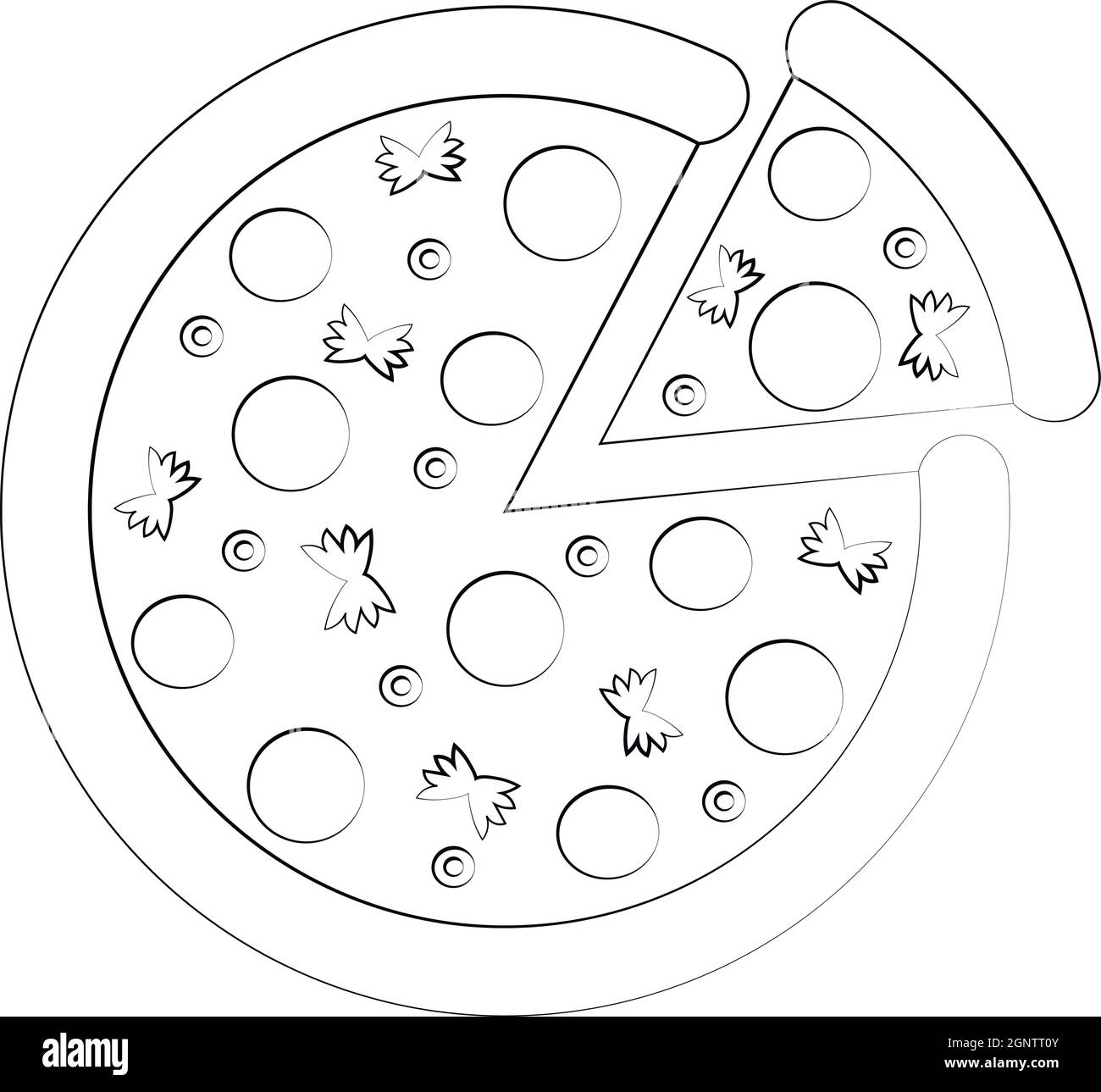 Per icone, web, cartoline, arredamento, imballaggio, stampe per oggetti, copertine per notebook, decorazione di scatole per adesivi, zaino, elemento individuale, c Illustrazione Vettoriale