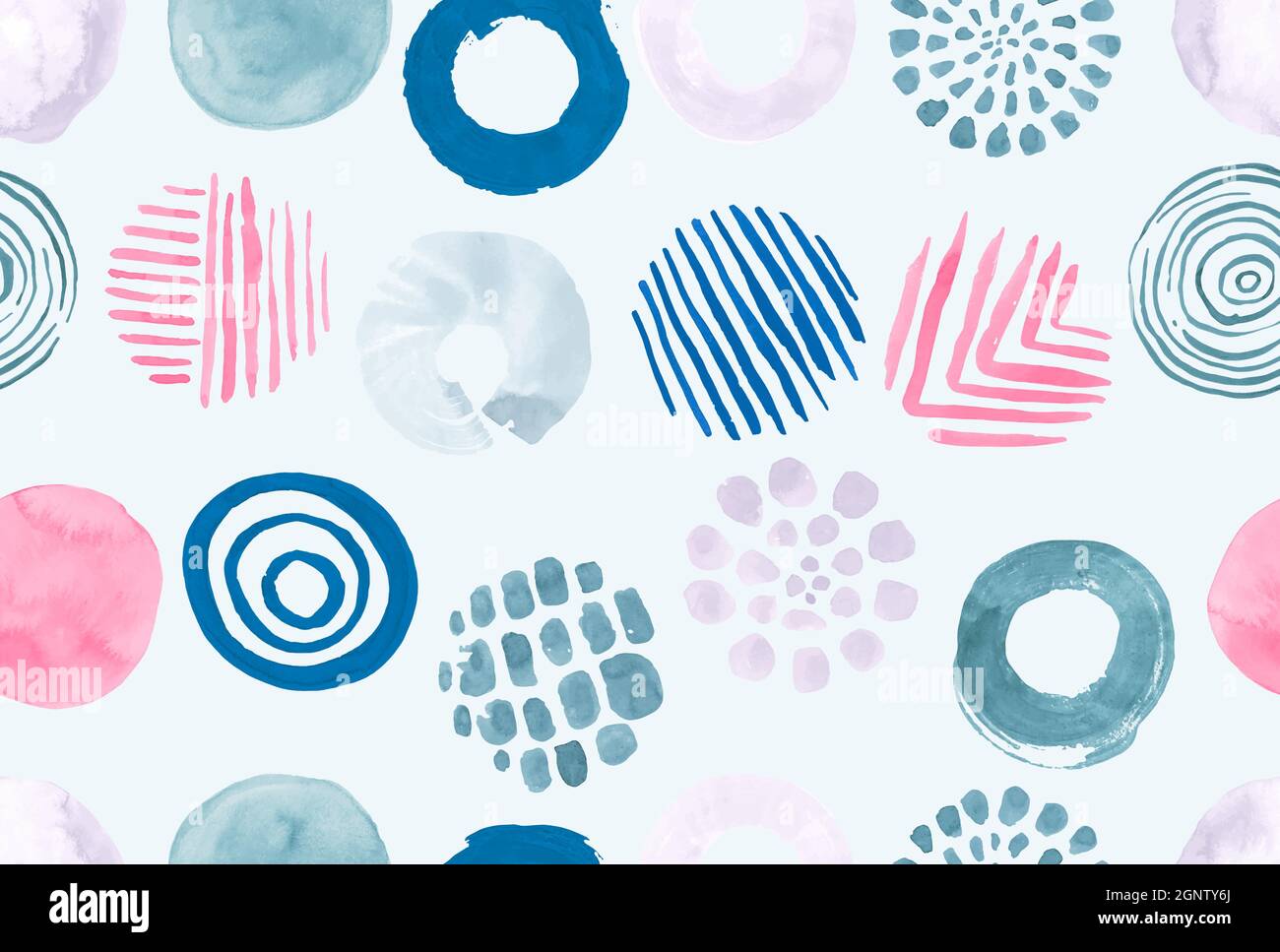 Tessuto rotondo senza cuciture color acquerello. Grunge macchie carta da parati. I confetti disegnati a mano ripetono. Stampa polka acquerello. Vintage Illustrazione Vettoriale