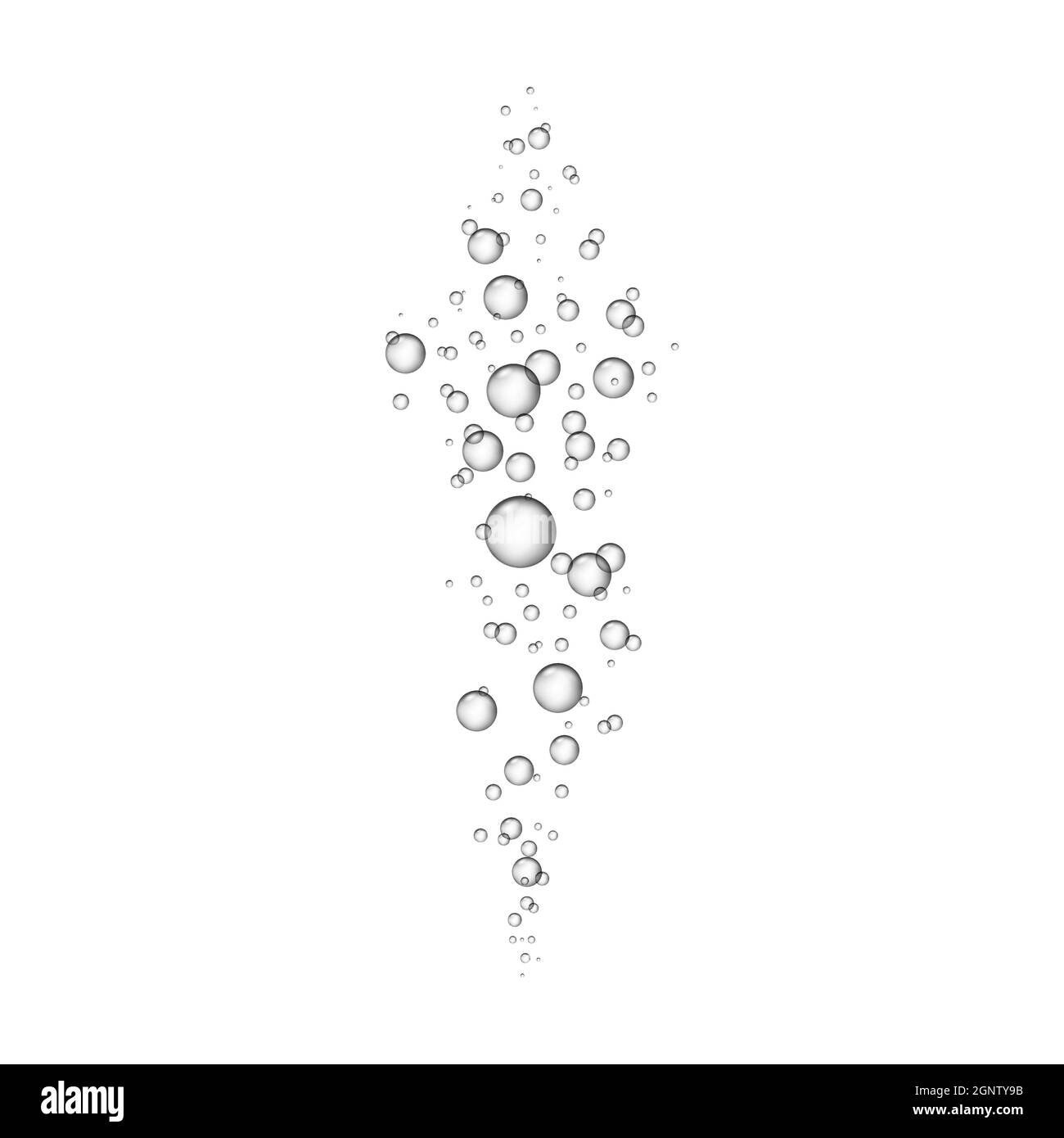 Bolla fizz acqua vettore champagne soda scintilla subacquea bolle sfondo. Schiuma di Fizz trasparente al liquido Illustrazione Vettoriale