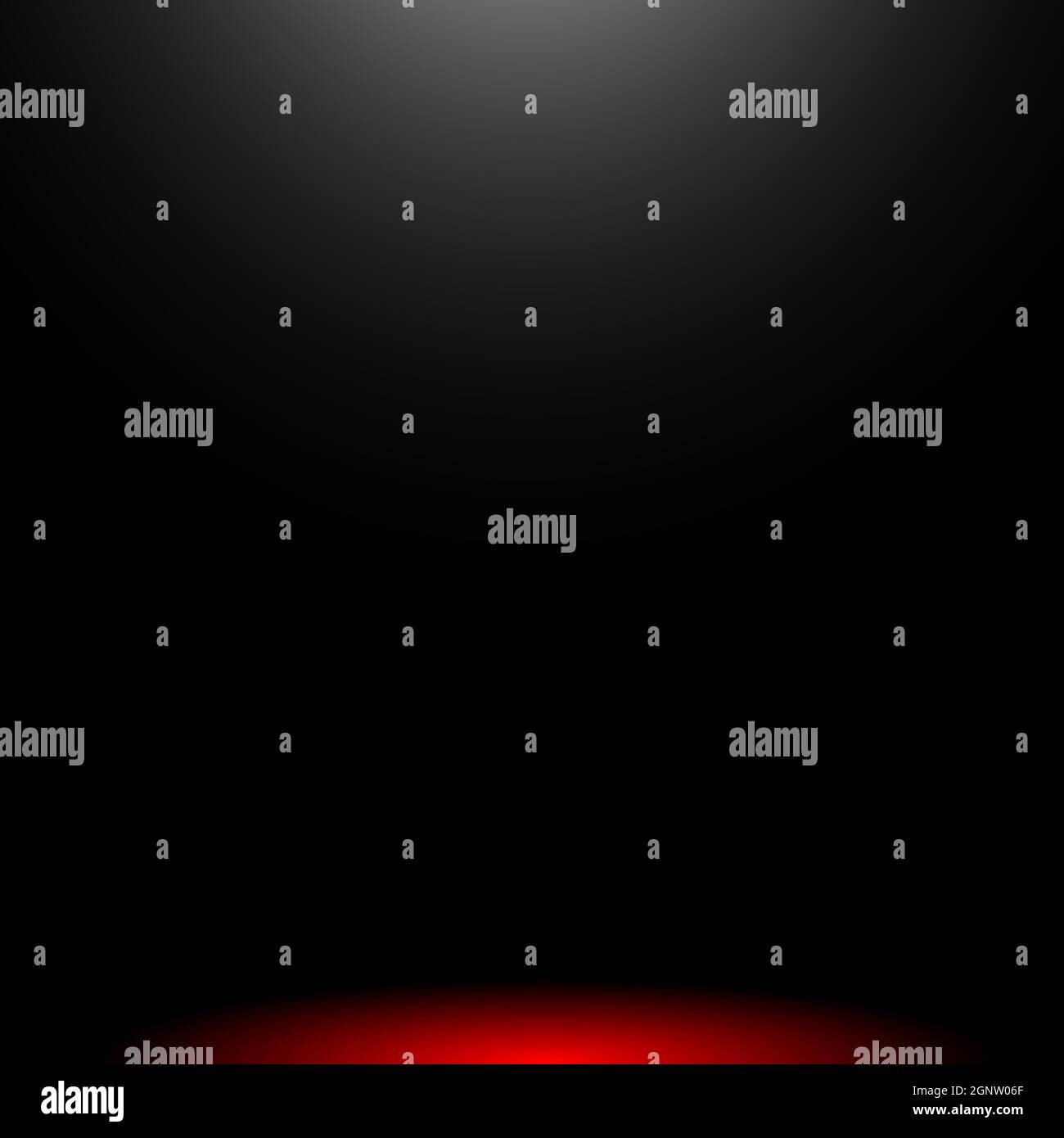 Creative rosso nero flash luce gradiente sfondo uniforme illustrazione fatta da vettoriale 300 dpi. Sfondo per le merci attuali, copia oggetto spazio. Foto Stock