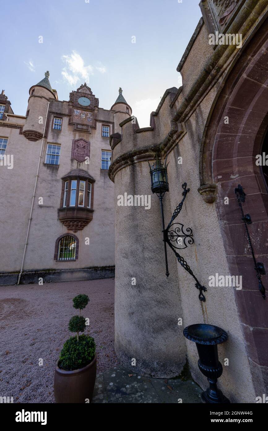 Il castello di Fyvie vicino Turriff in Aberdeenshire, Grampian Regione, Scozia Foto Stock