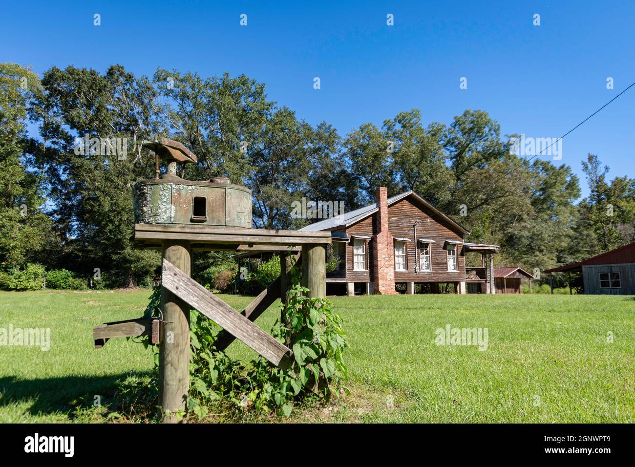 Luverne, Alabama, USA - 24 settembre 2021: Il Crenshaw County Historical Society Museum nella contea rurale di Crenshaw. Foto Stock