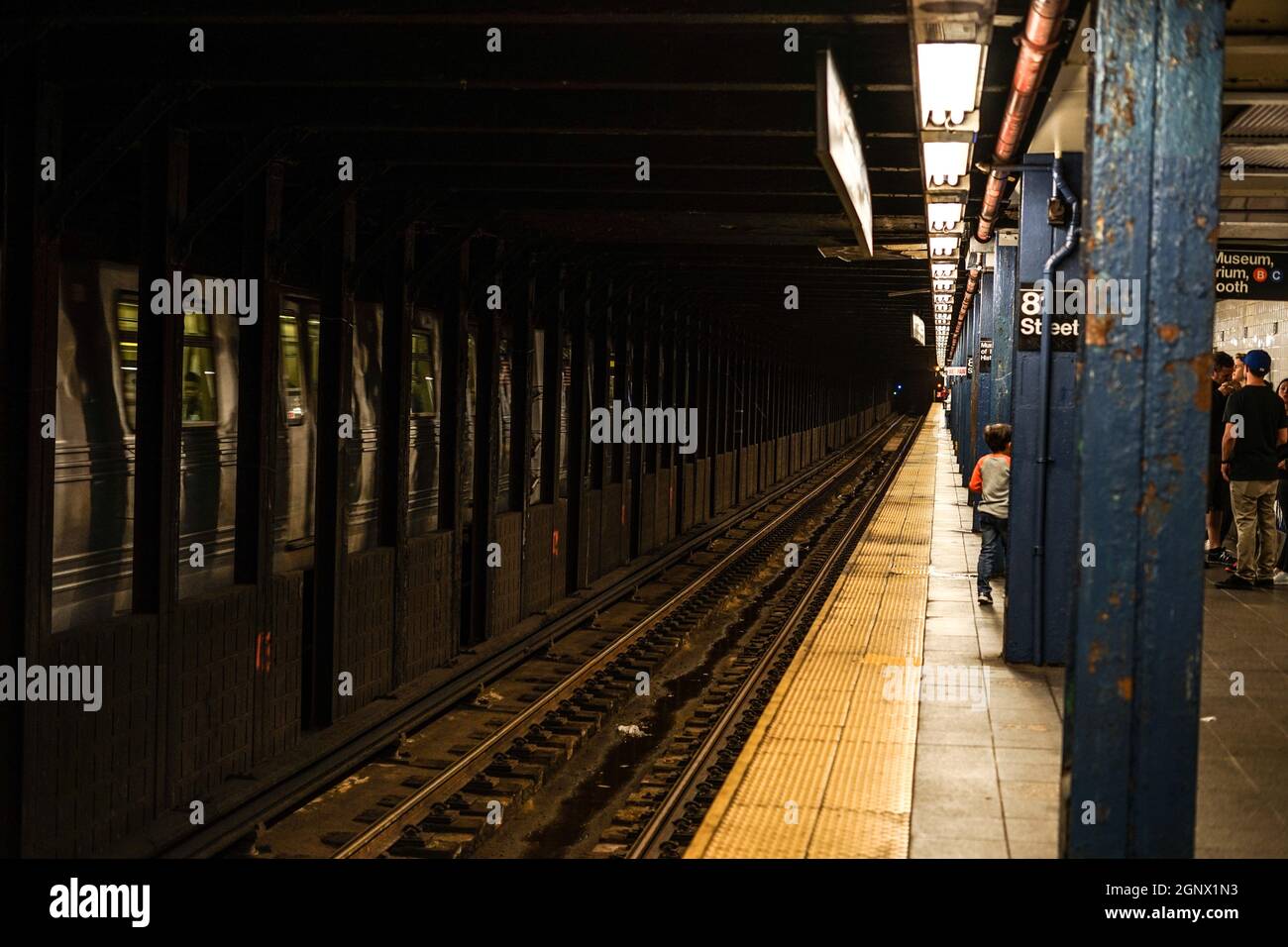 Immagine metropolitana di New York. Luogo di ripresa: New York, Manhattan Foto Stock