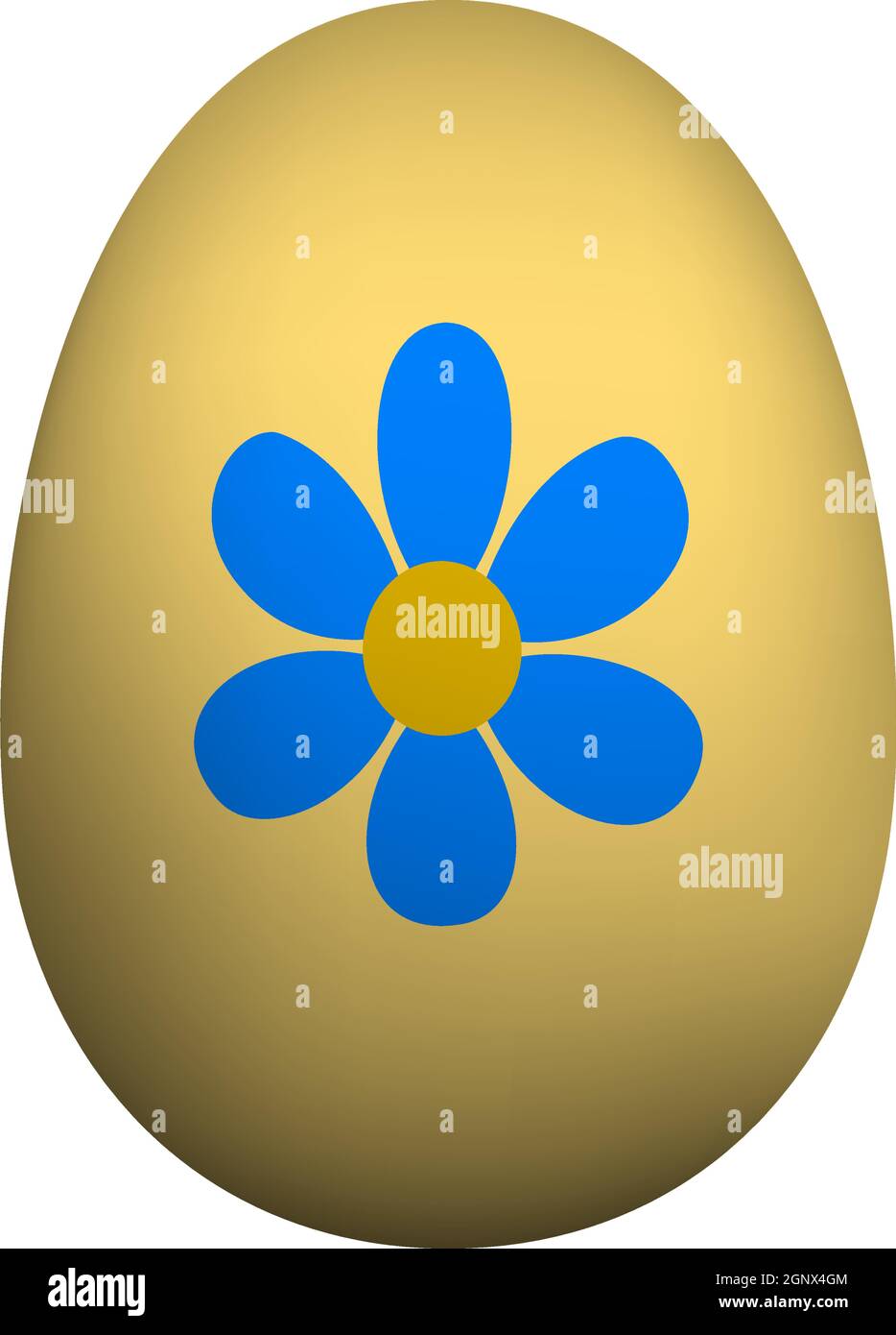 Uovo di Pasqua con icona ornata Illustrazione Vettoriale