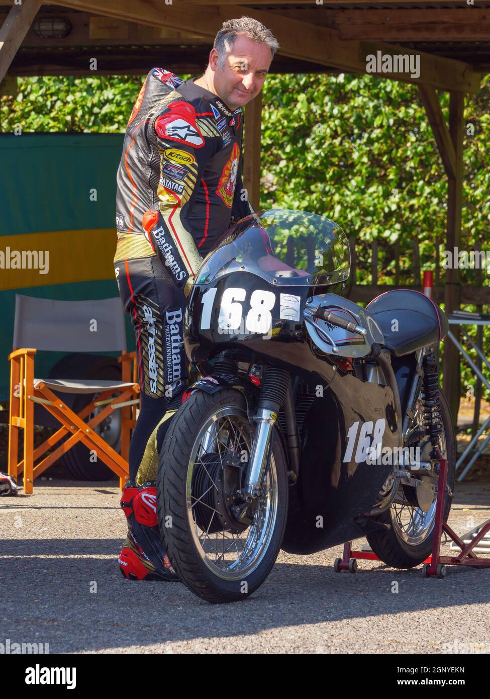 Michael Rutter motociclista al Goodwood Revival 2021 Foto Stock