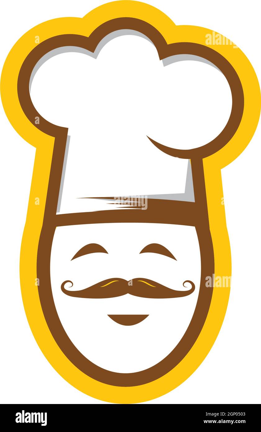 illustrazione vettoriale del logo hat chef Illustrazione Vettoriale
