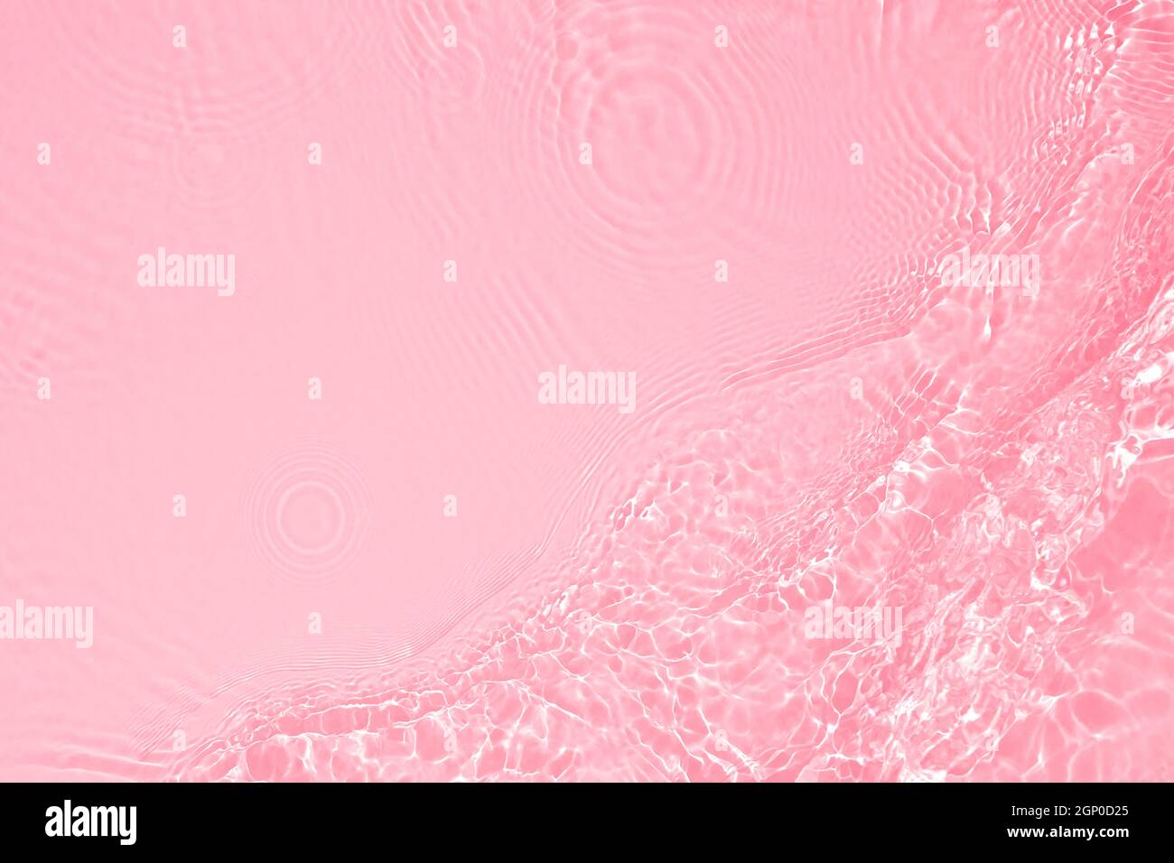 rosa trasparente acqua trasparente superficie texture sfondo estivo Foto Stock